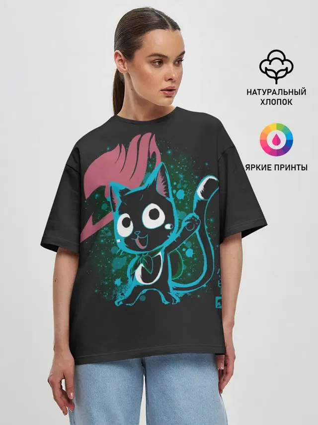 Женская футболка оверсайз