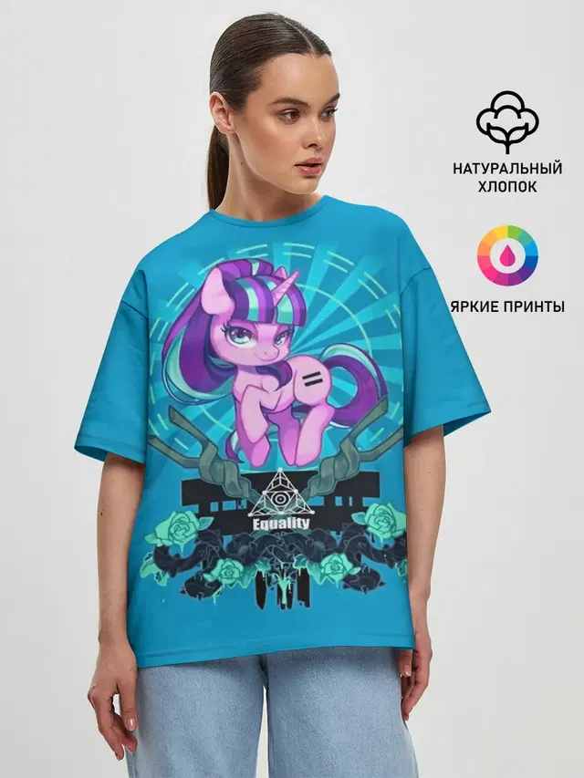 Женская футболка оверсайз