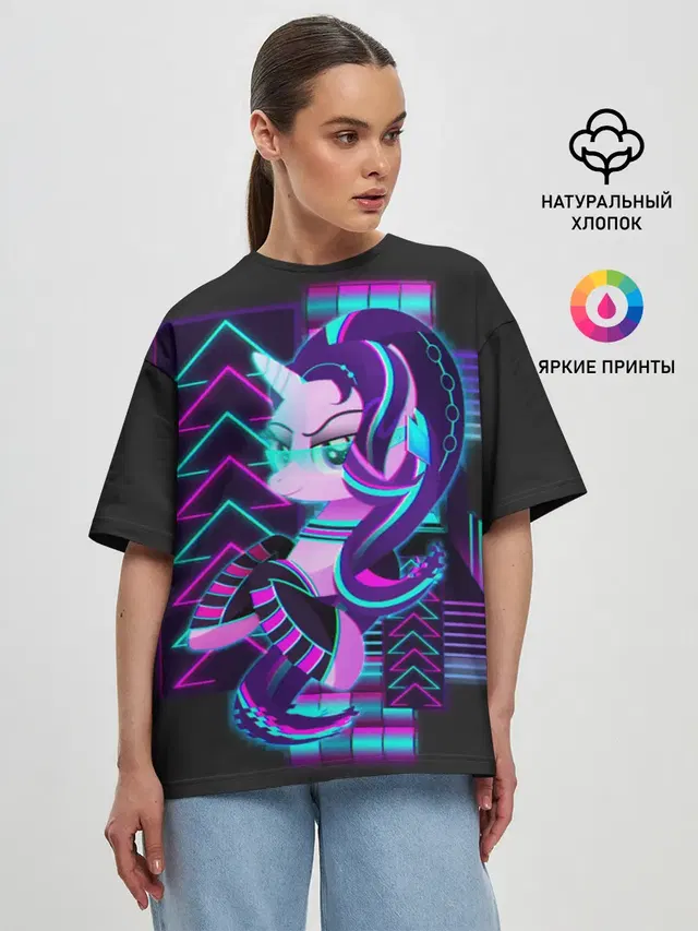 Женская футболка оверсайз
