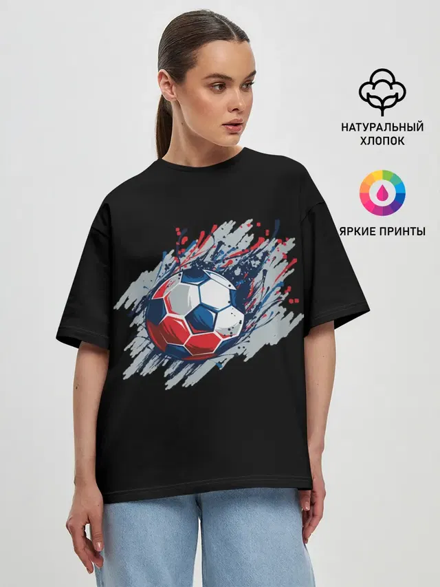 Женская футболка оверсайз