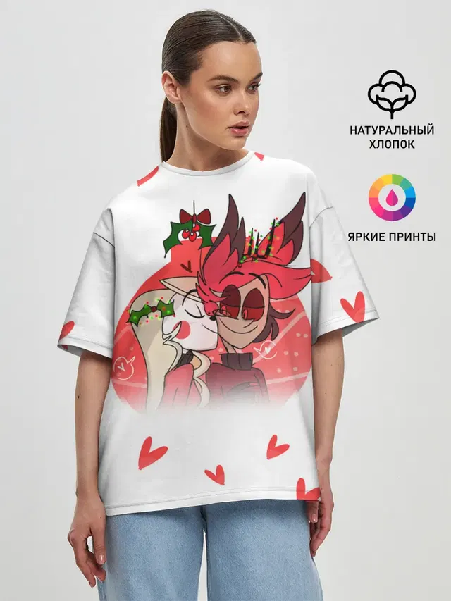 Женская футболка оверсайз