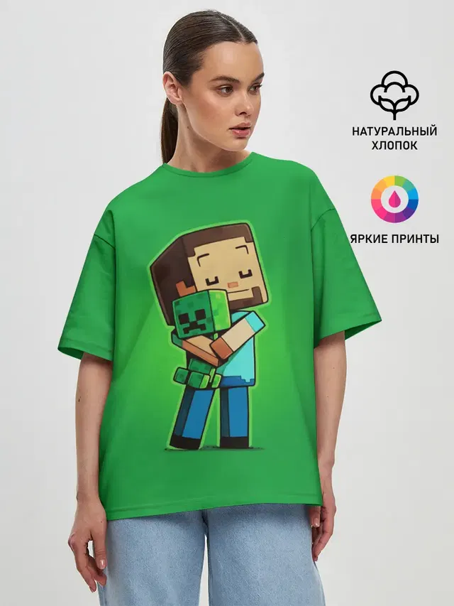 Женская футболка оверсайз