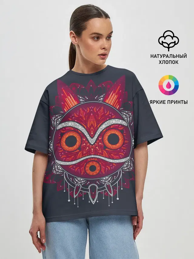 Женская футболка оверсайз