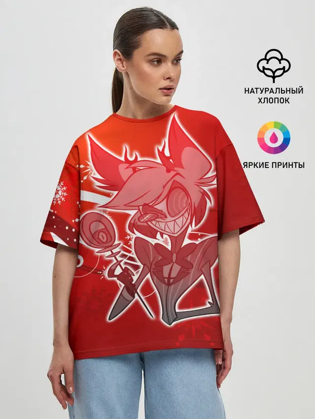 Женская футболка оверсайз