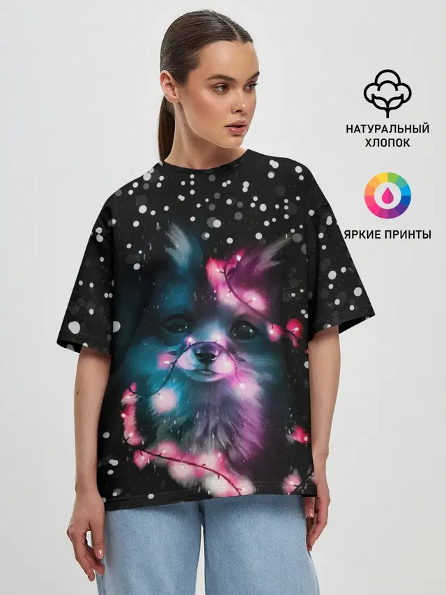 Женская футболка оверсайз
