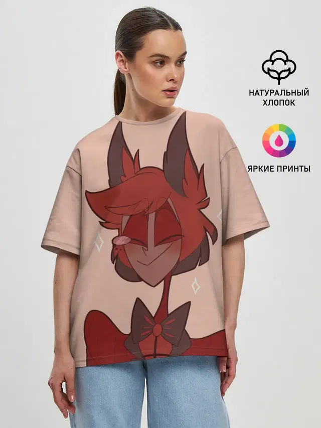 Женская футболка оверсайз