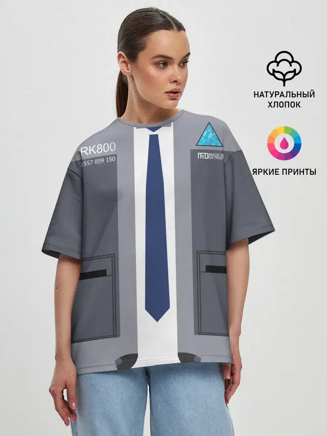 Женская футболка оверсайз