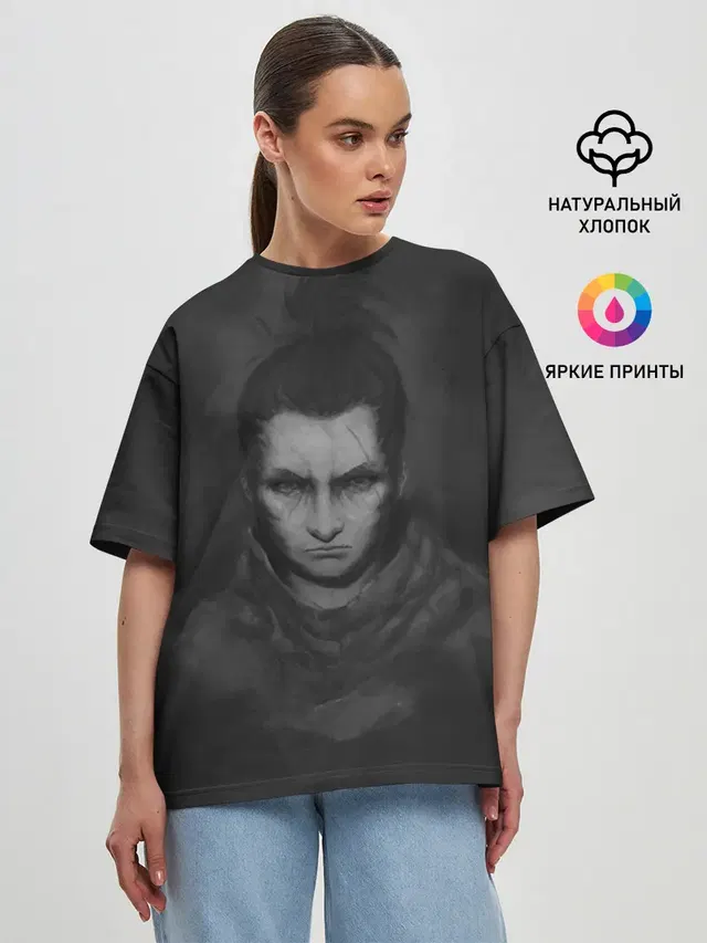 Женская футболка оверсайз с принтом «Sekiro shadow die twice — Sekiro Art»
