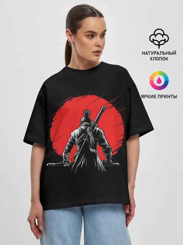 Женская футболка оверсайз