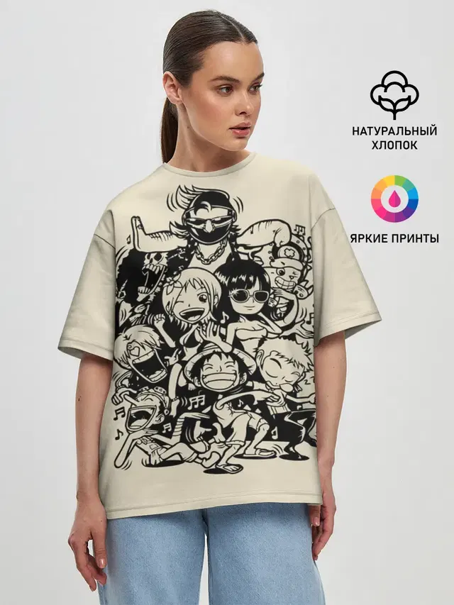 Женская футболка оверсайз