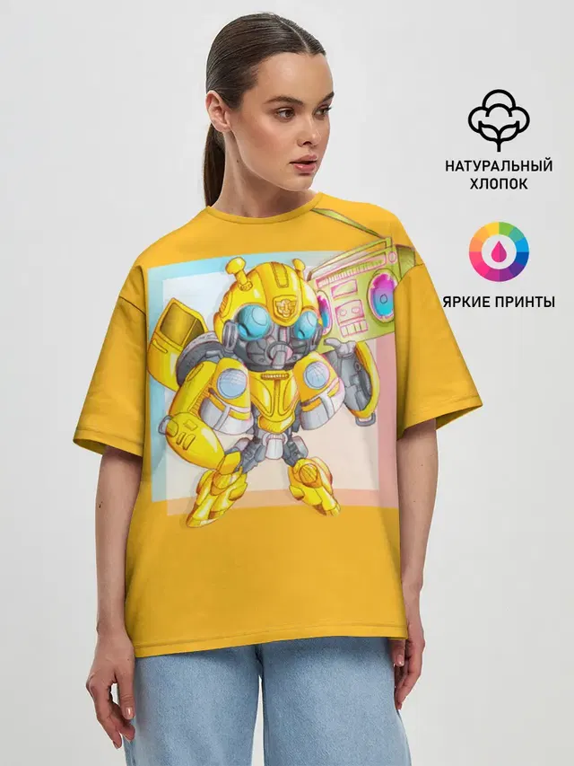 Женская футболка оверсайз