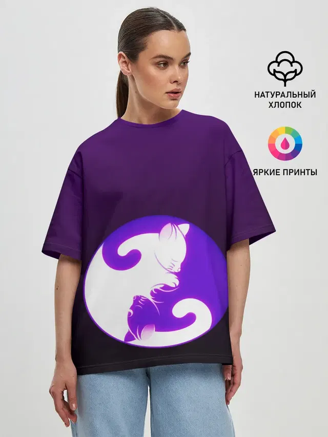 Женская футболка оверсайз