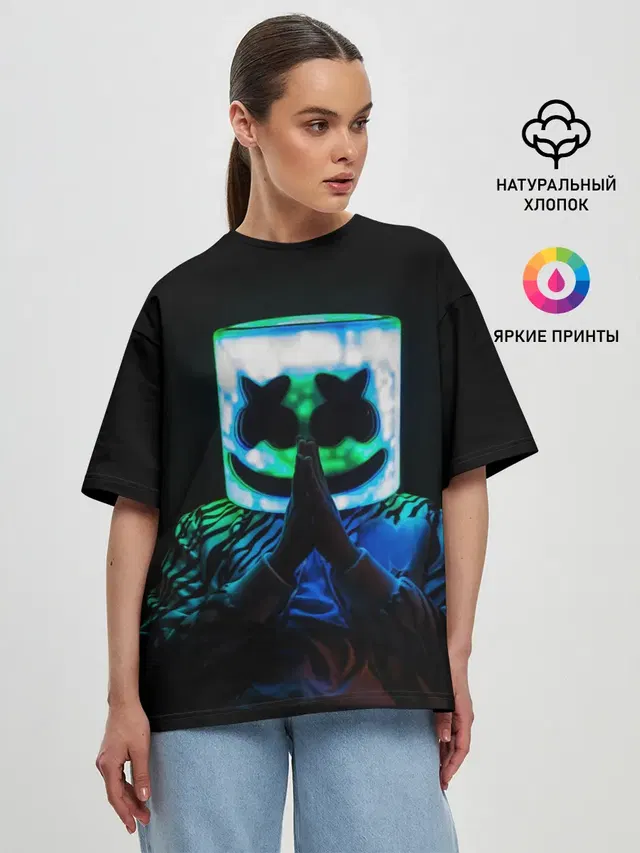 Женская футболка оверсайз