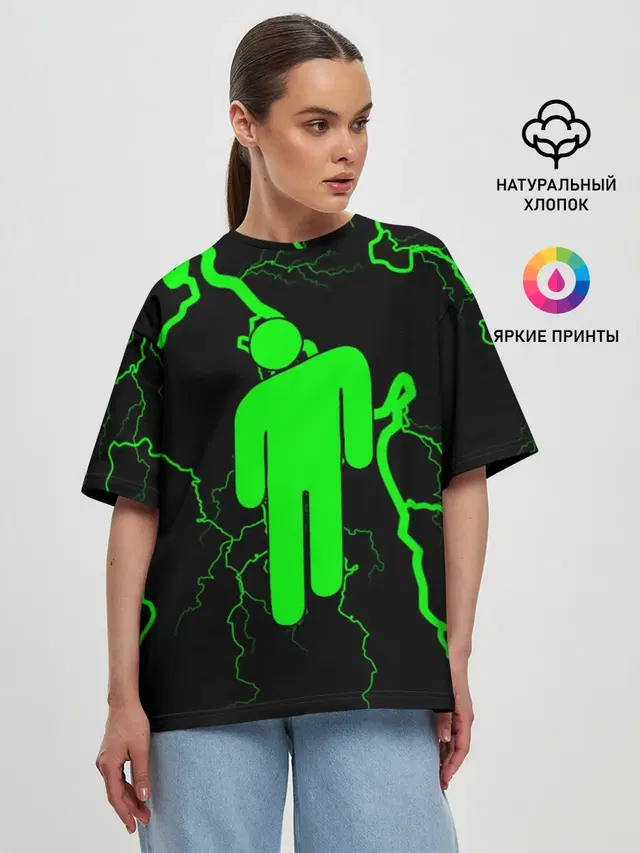 Женская футболка оверсайз