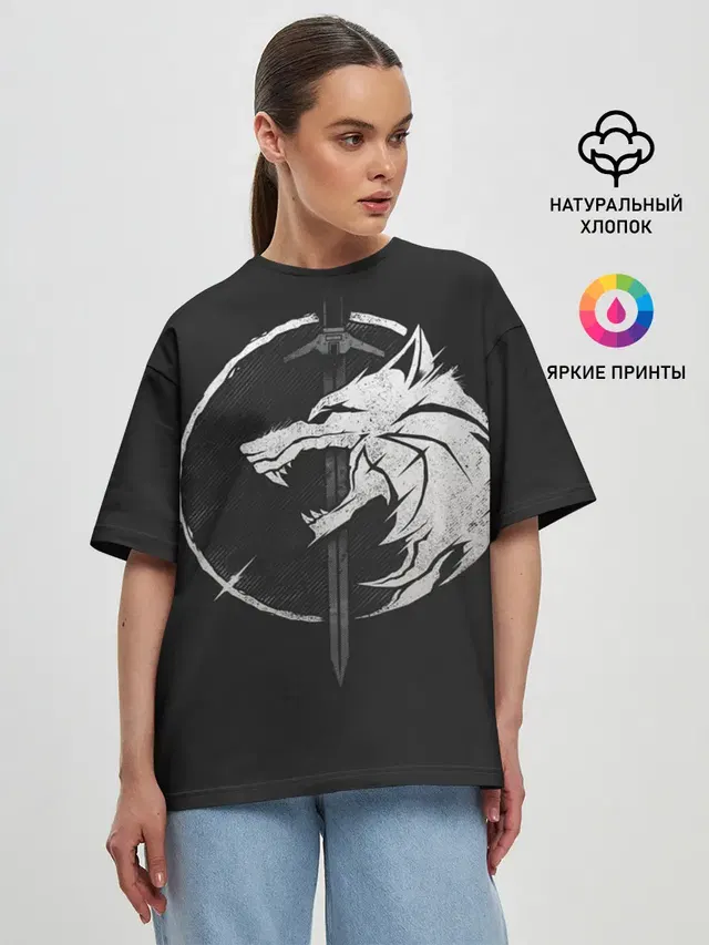 Женская футболка оверсайз