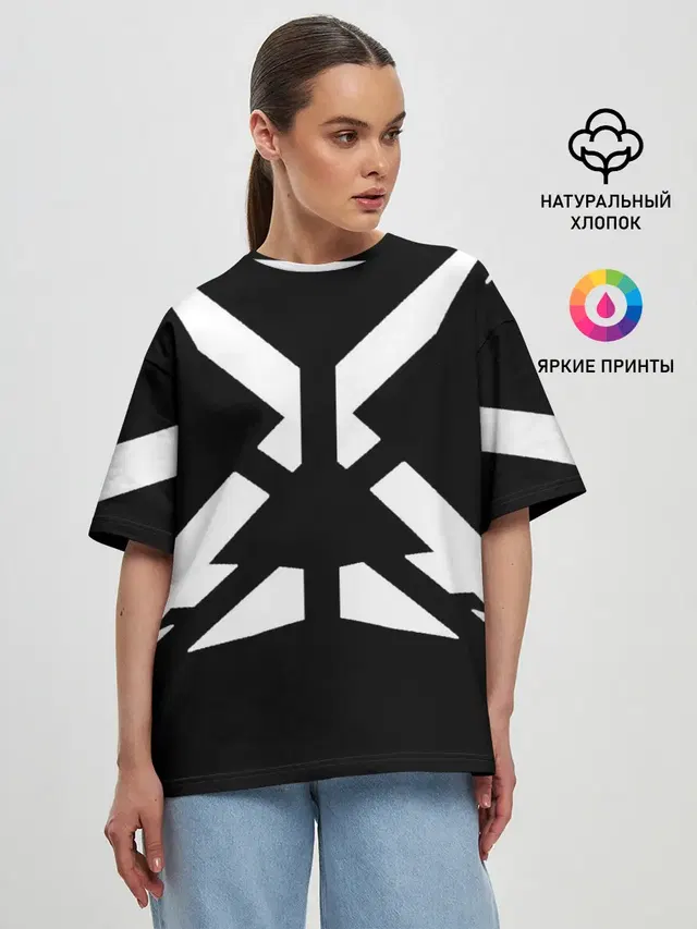 Женская футболка оверсайз