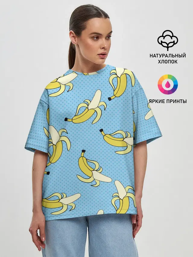 Женская футболка оверсайз
