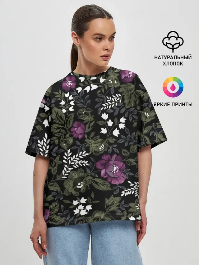 Женская футболка оверсайз