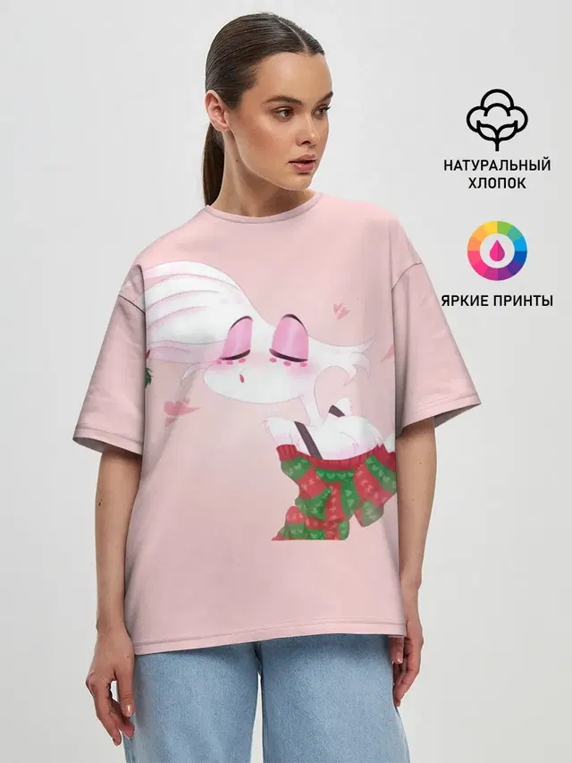 Женская футболка оверсайз