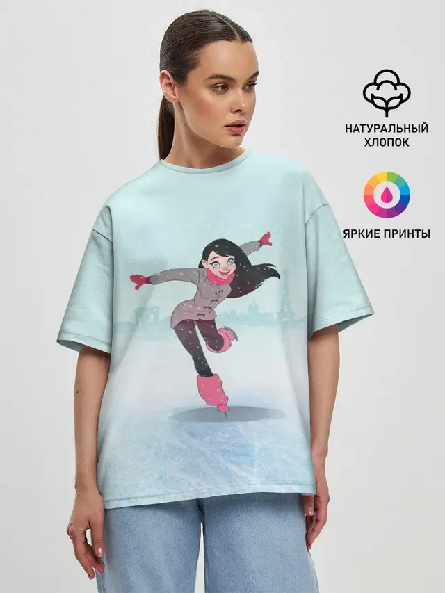 Женская футболка оверсайз