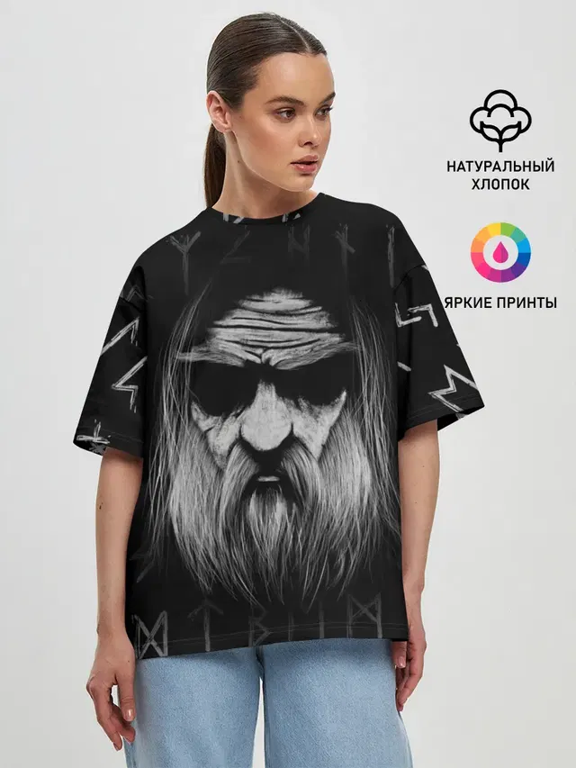 Женская футболка оверсайз