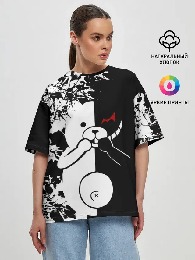 Женская футболка оверсайз