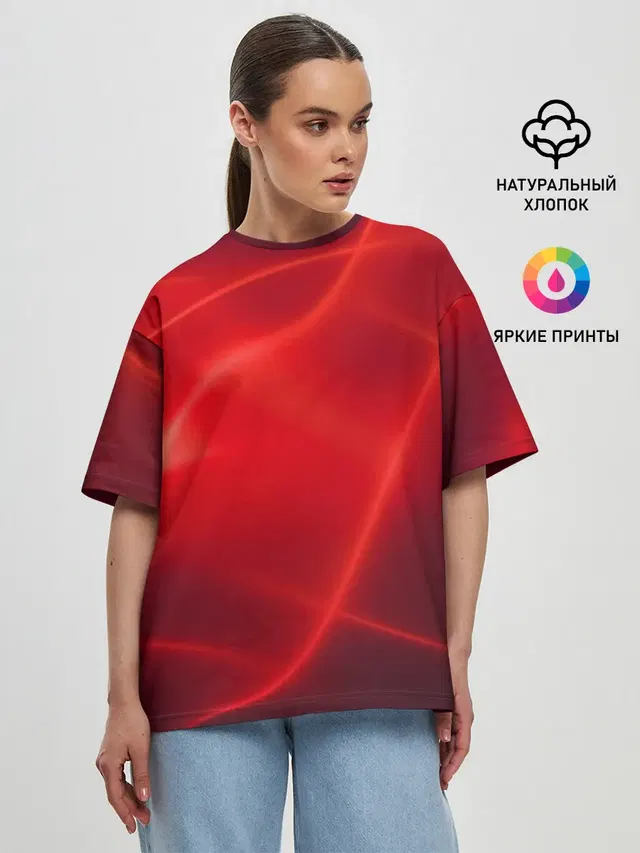 Женская футболка оверсайз
