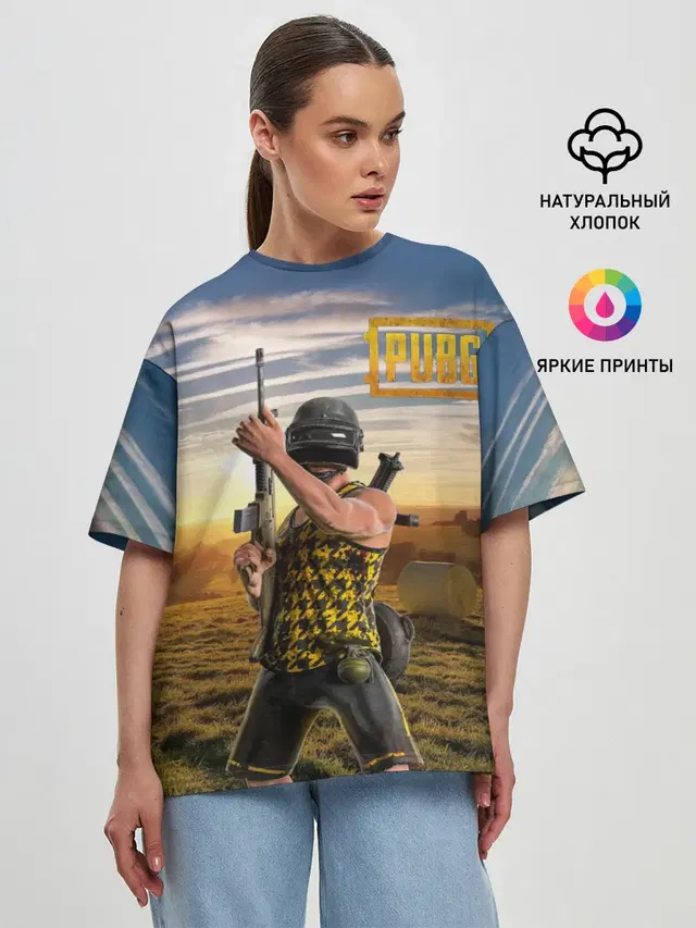 Женская футболка оверсайз