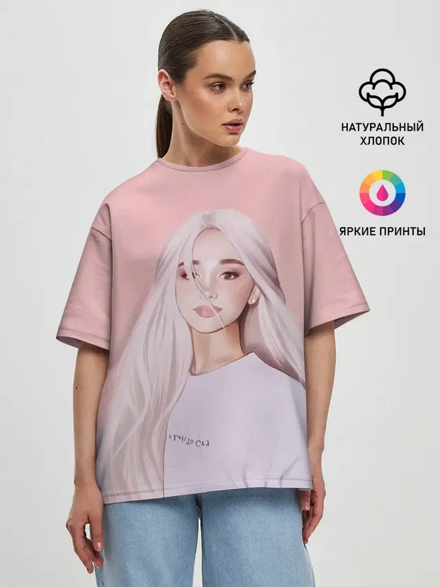 Женская футболка оверсайз