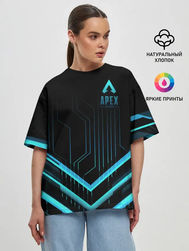 Женская футболка оверсайз