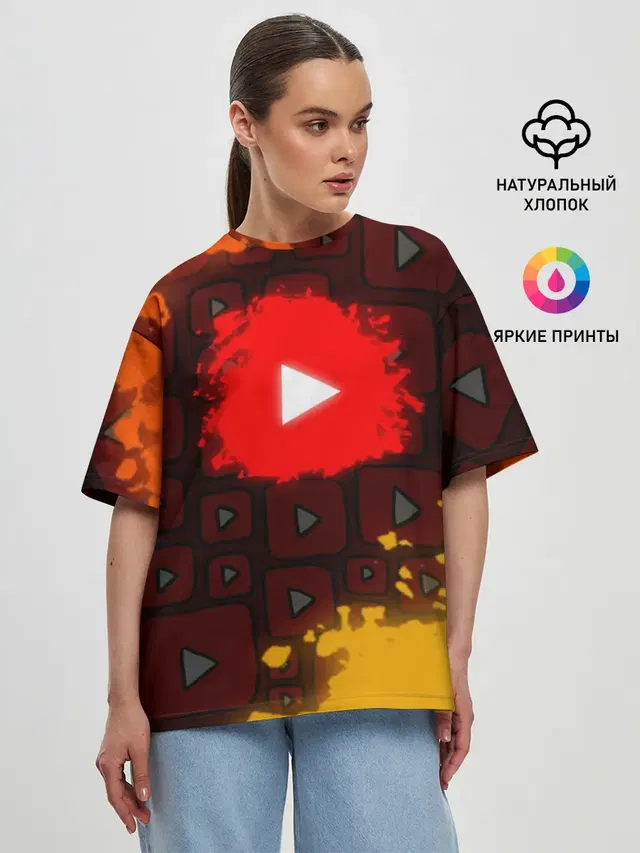 Женская футболка оверсайз