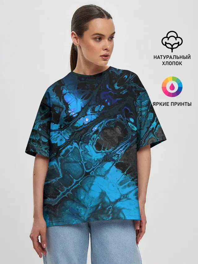 Женская футболка оверсайз