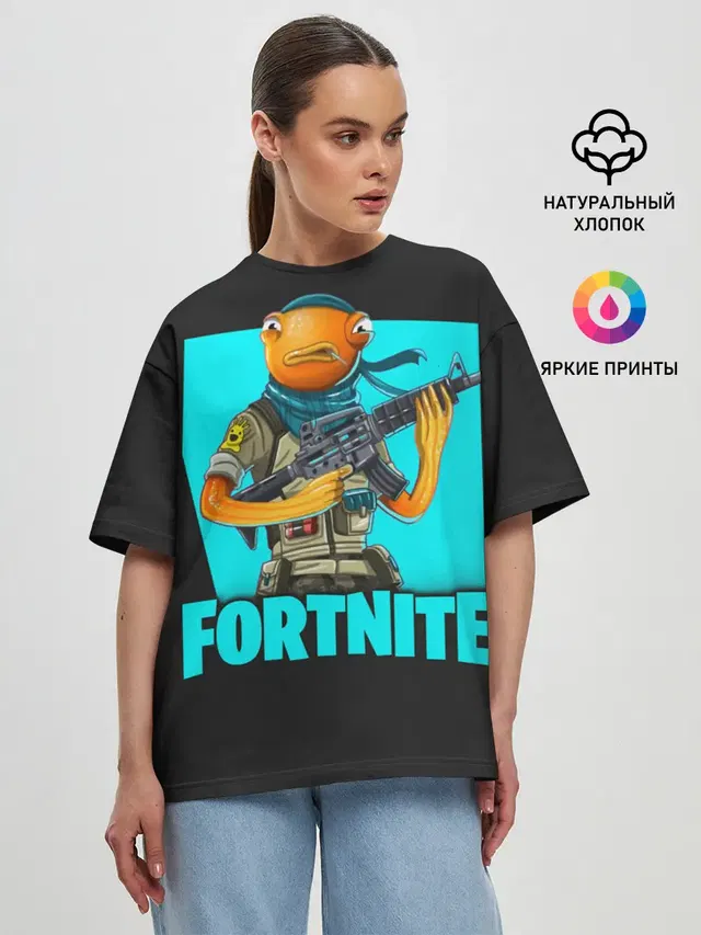 Женская футболка оверсайз
