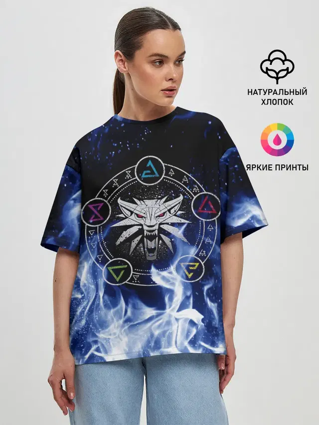 Женская футболка оверсайз