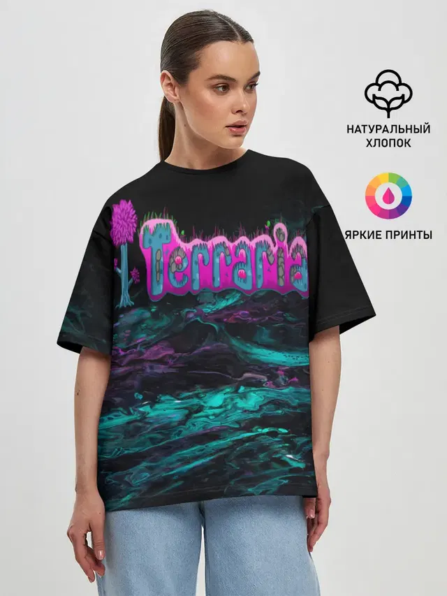 Женская футболка оверсайз