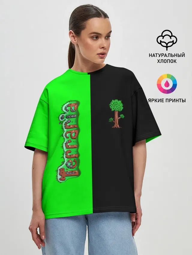 Женская футболка оверсайз