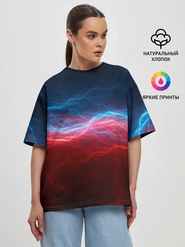 Женская футболка оверсайз