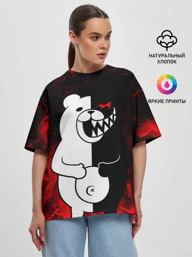 Женская футболка оверсайз