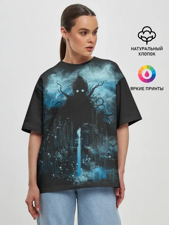 Женская футболка оверсайз