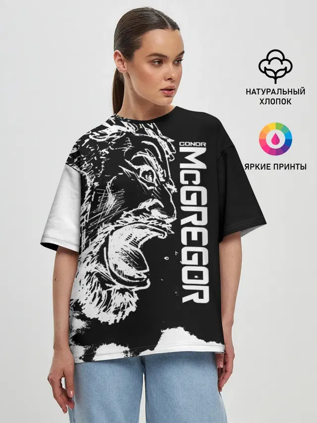 Женская футболка оверсайз
