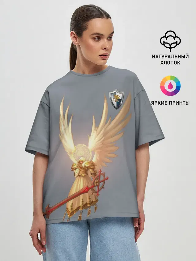Женская футболка оверсайз