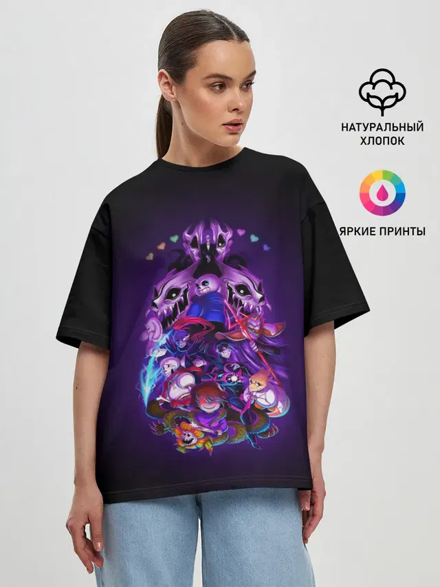 Женская футболка оверсайз