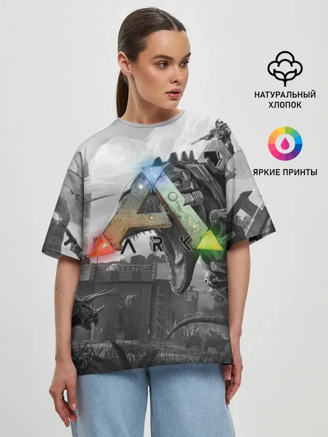 Женская футболка оверсайз