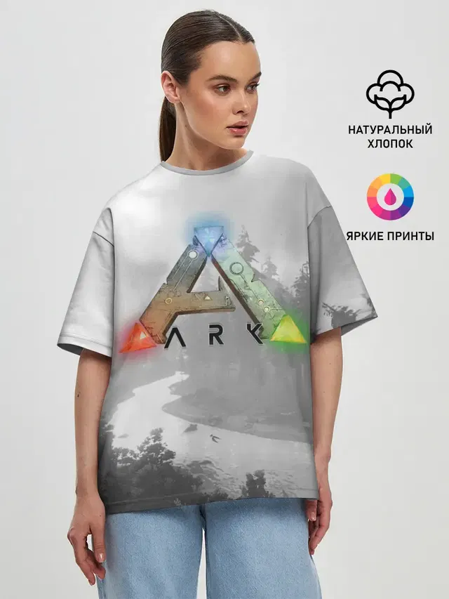 Женская футболка оверсайз