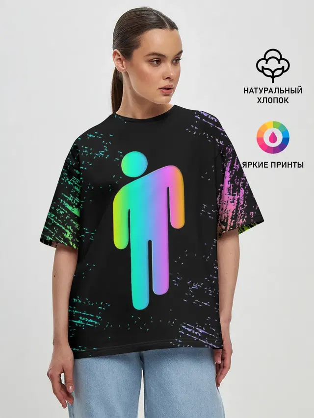 Женская футболка оверсайз