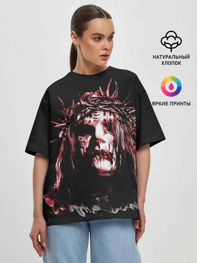 Женская футболка оверсайз