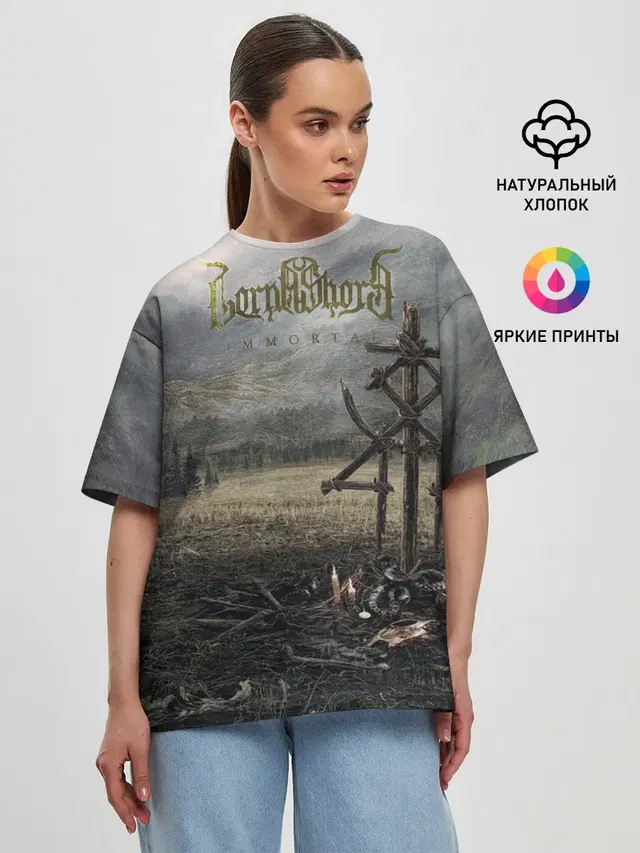 Женская футболка оверсайз