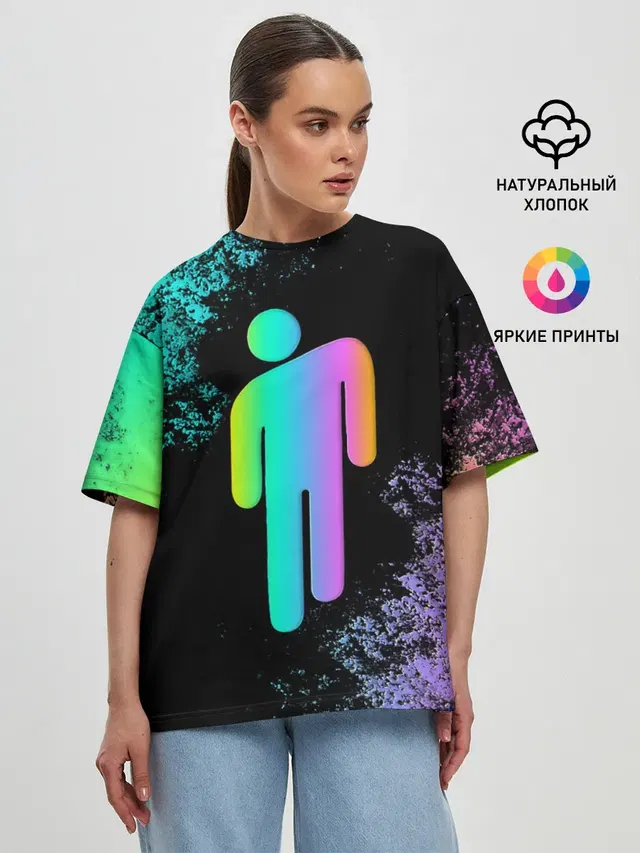 Женская футболка оверсайз