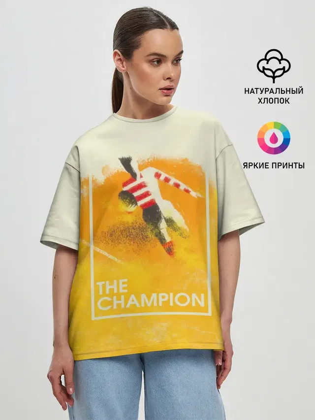 Женская футболка оверсайз