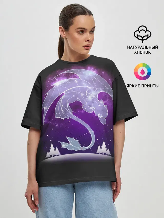 Женская футболка оверсайз